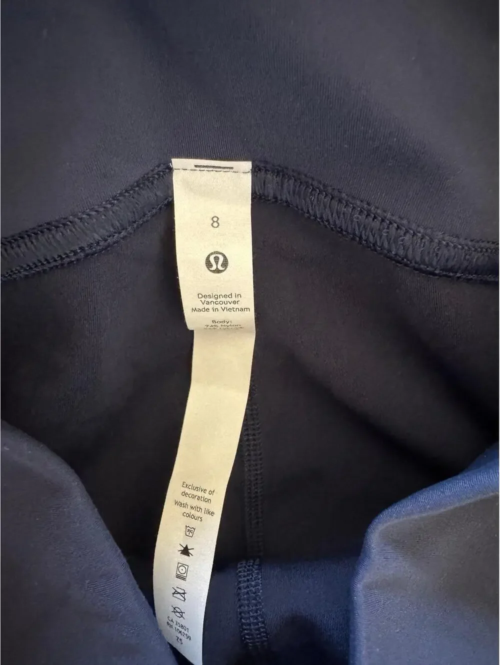 Lululemon Instill High Rise 25” True Navy Size 8 NWT